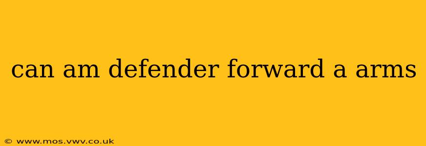 can am defender forward a arms