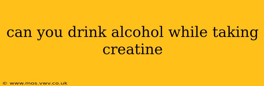 can you drink alcohol while taking creatine