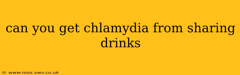 can you get chlamydia from sharing drinks