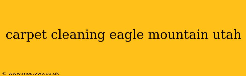 carpet cleaning eagle mountain utah