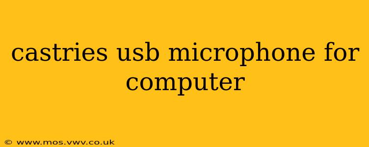 castries usb microphone for computer