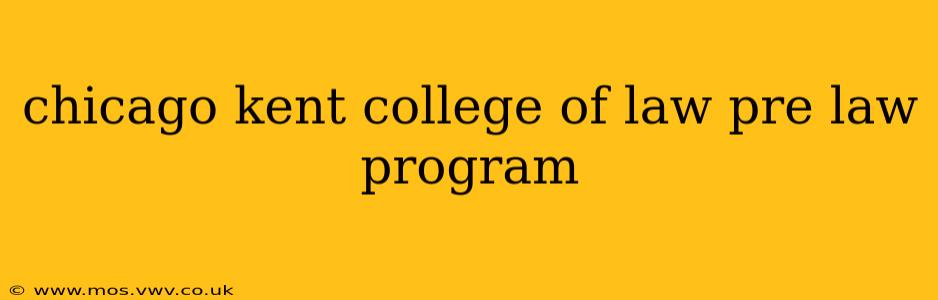 chicago kent college of law pre law program