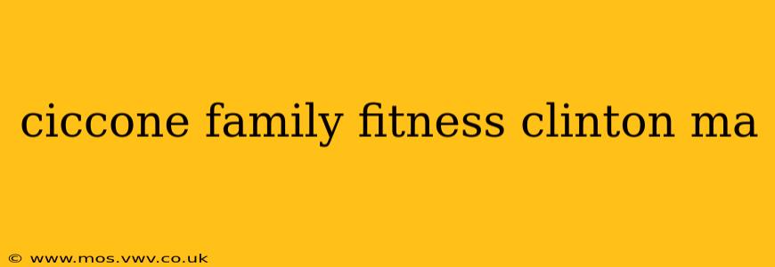 ciccone family fitness clinton ma