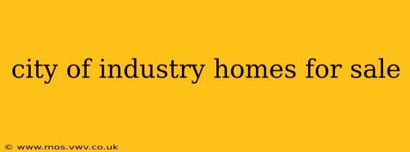 city of industry homes for sale