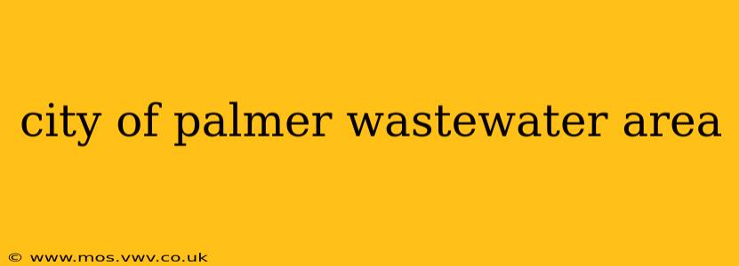 city of palmer wastewater area