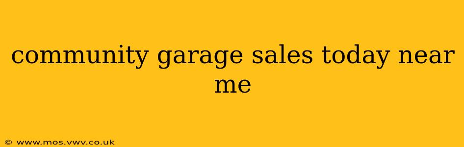 community garage sales today near me