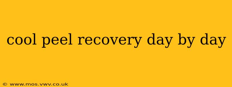 cool peel recovery day by day