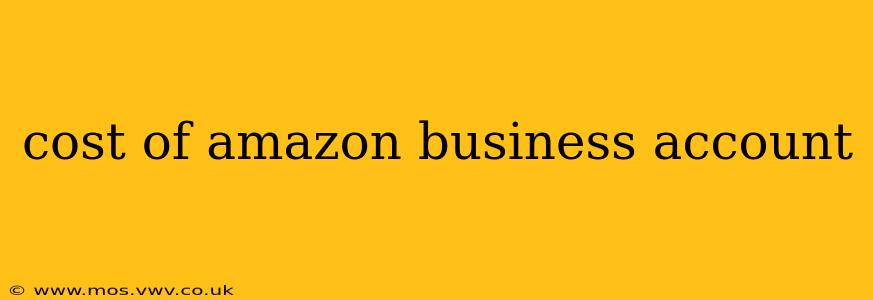 cost of amazon business account