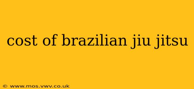 cost of brazilian jiu jitsu