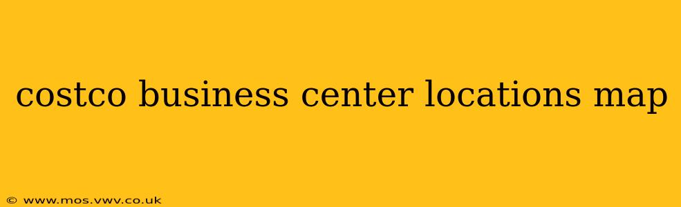 costco business center locations map