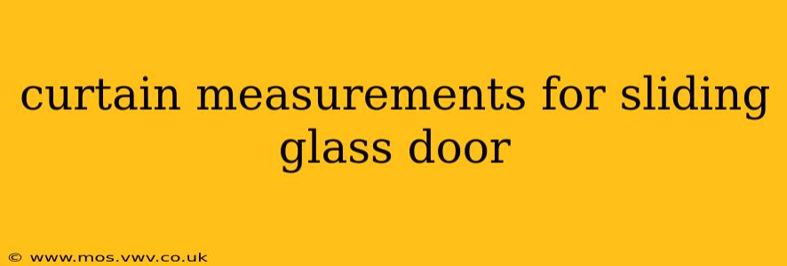 curtain measurements for sliding glass door