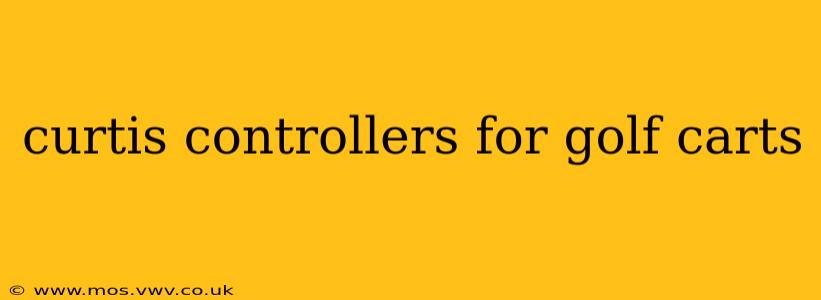 curtis controllers for golf carts