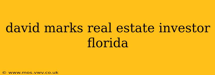david marks real estate investor florida