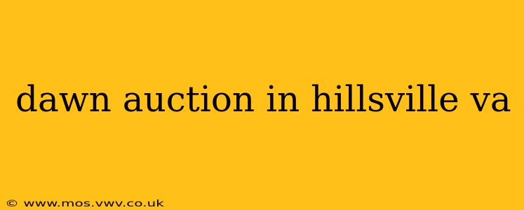 dawn auction in hillsville va