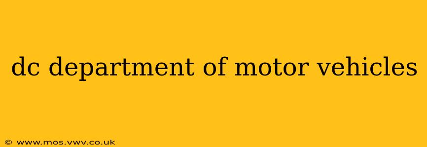 dc department of motor vehicles