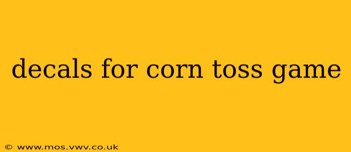 decals for corn toss game