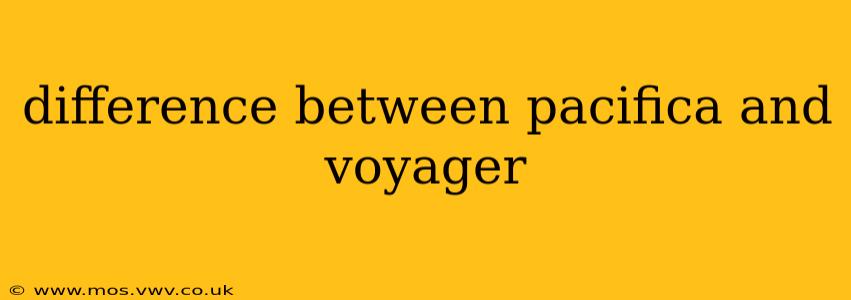 difference between pacifica and voyager