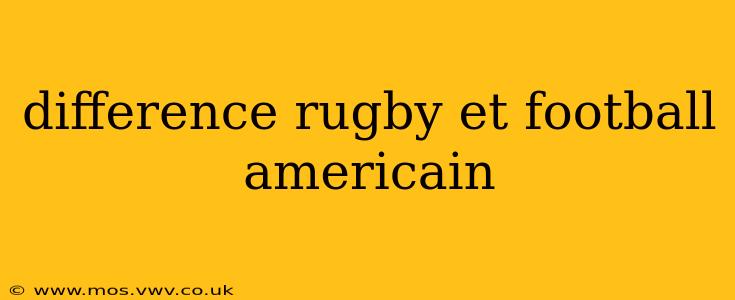difference rugby et football americain