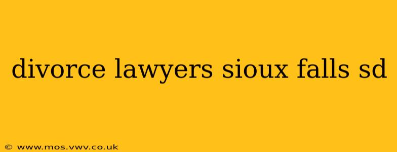divorce lawyers sioux falls sd
