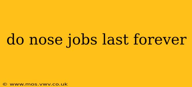 do nose jobs last forever