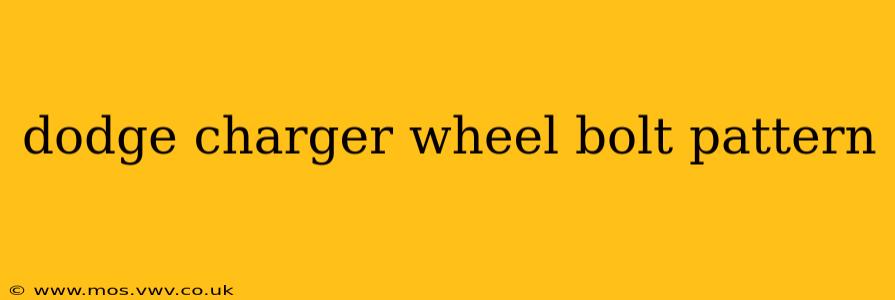 dodge charger wheel bolt pattern