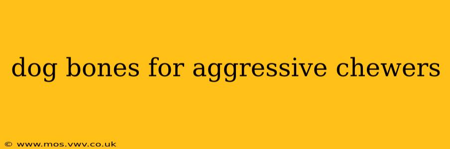 dog bones for aggressive chewers