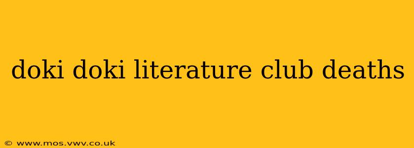 doki doki literature club deaths