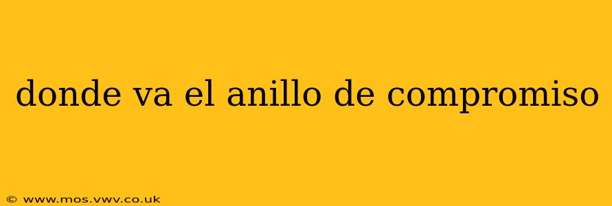 donde va el anillo de compromiso