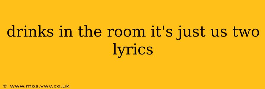 drinks in the room it's just us two lyrics