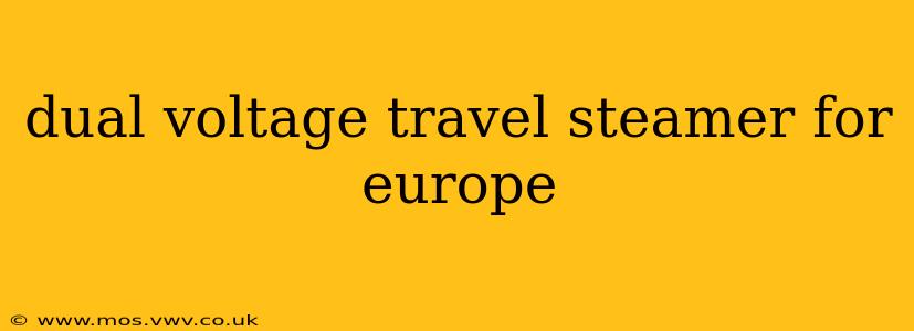 dual voltage travel steamer for europe