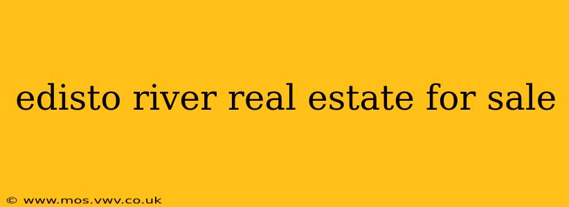 edisto river real estate for sale