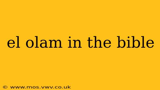el olam in the bible
