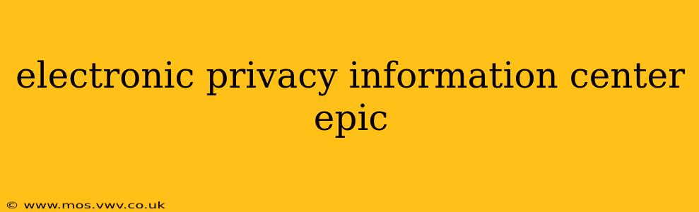 electronic privacy information center epic