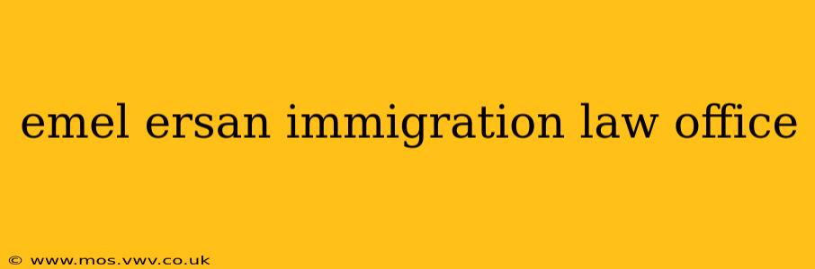 emel ersan immigration law office