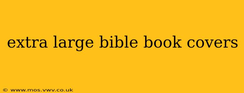 extra large bible book covers