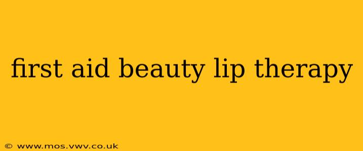 first aid beauty lip therapy
