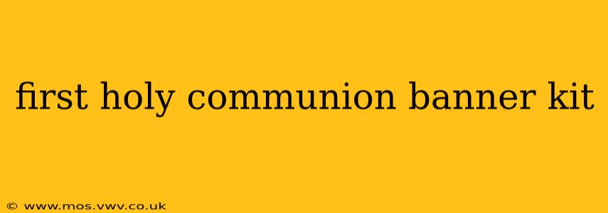 first holy communion banner kit