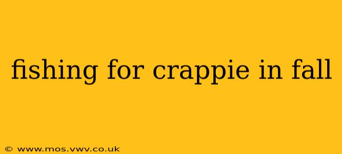 fishing for crappie in fall