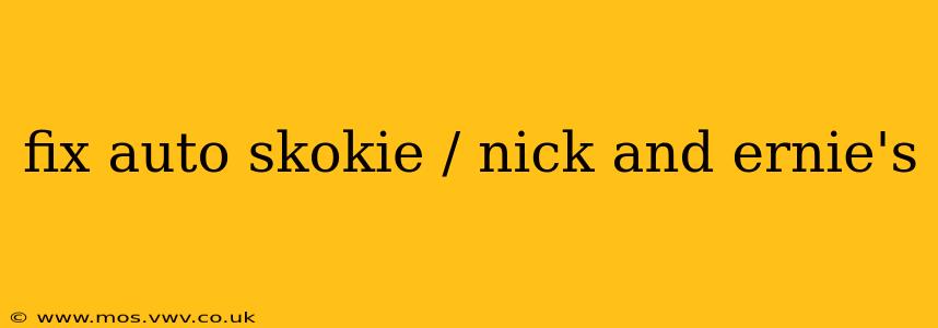 fix auto skokie / nick and ernie's