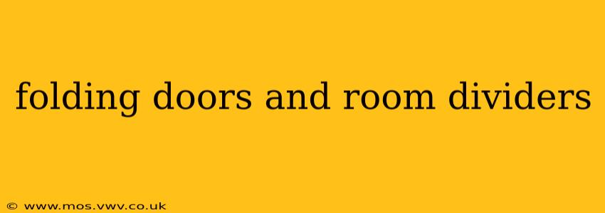 folding doors and room dividers