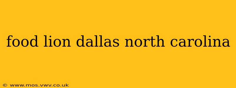 food lion dallas north carolina