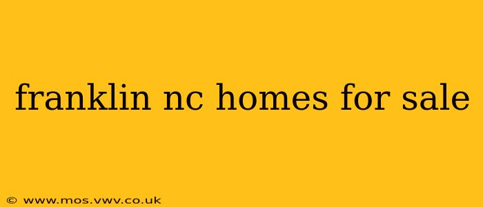 franklin nc homes for sale