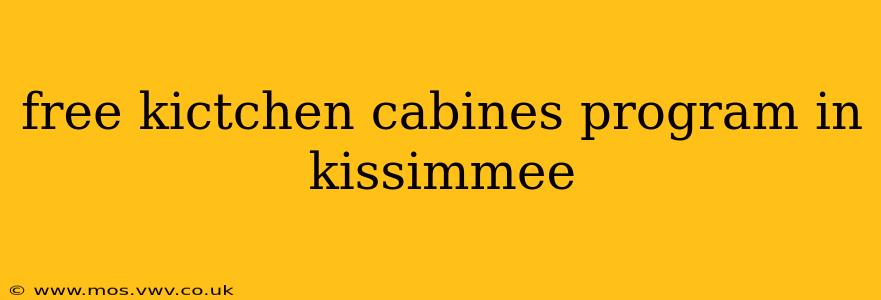 free kictchen cabines program in kissimmee