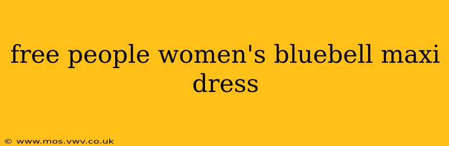 free people women's bluebell maxi dress