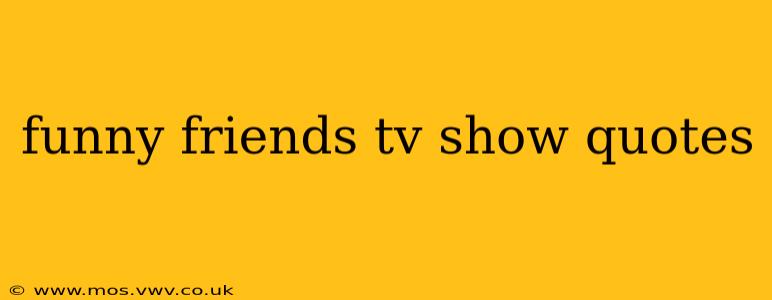 funny friends tv show quotes