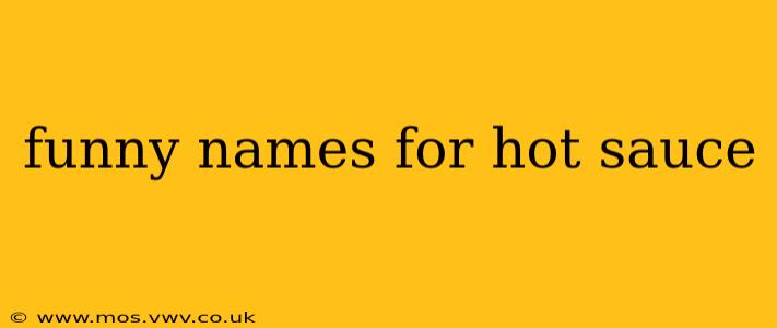 funny names for hot sauce