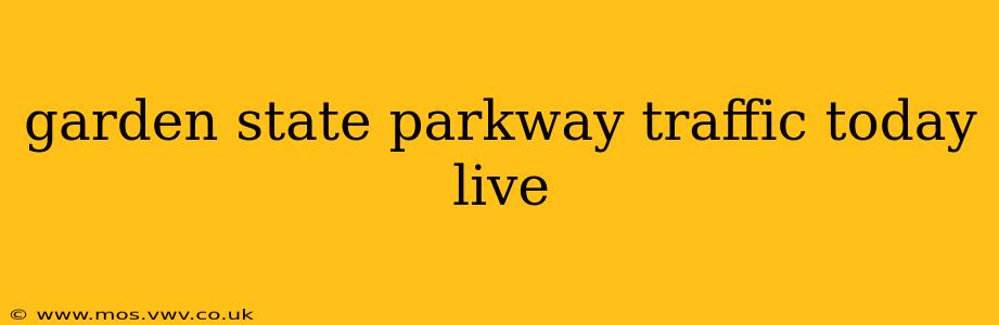 garden state parkway traffic today live