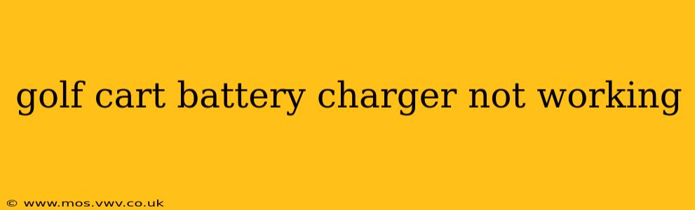 golf cart battery charger not working