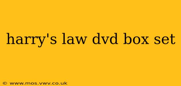 harry's law dvd box set