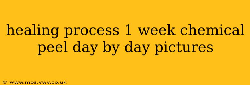 healing process 1 week chemical peel day by day pictures